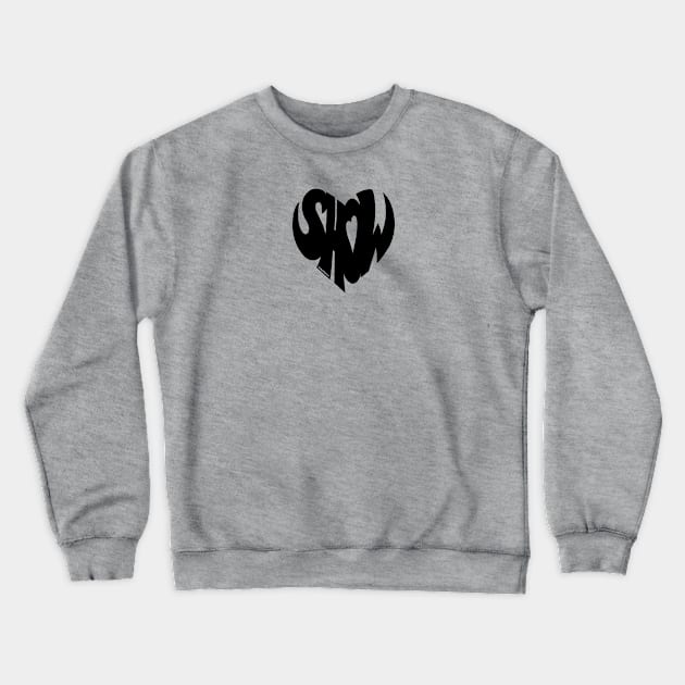 Show Love Crewneck Sweatshirt by ArtByJPDesigns